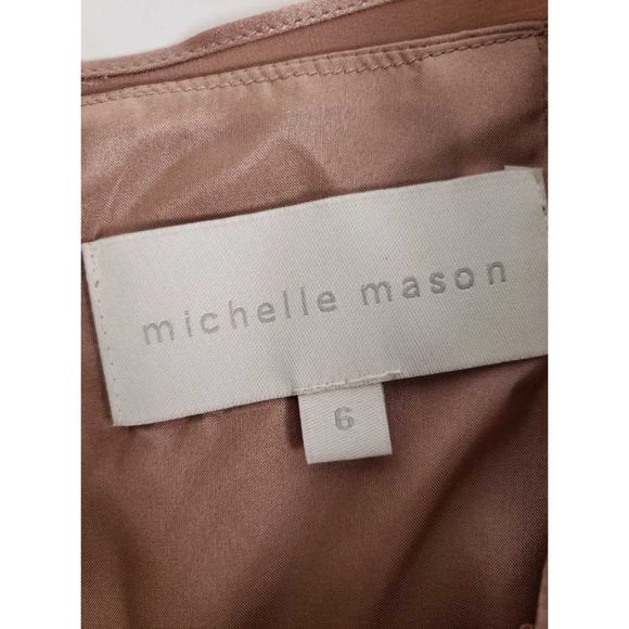 Michelle Mason Mini Sash Tie Drape Silk Skirt - Picture 8 of 10